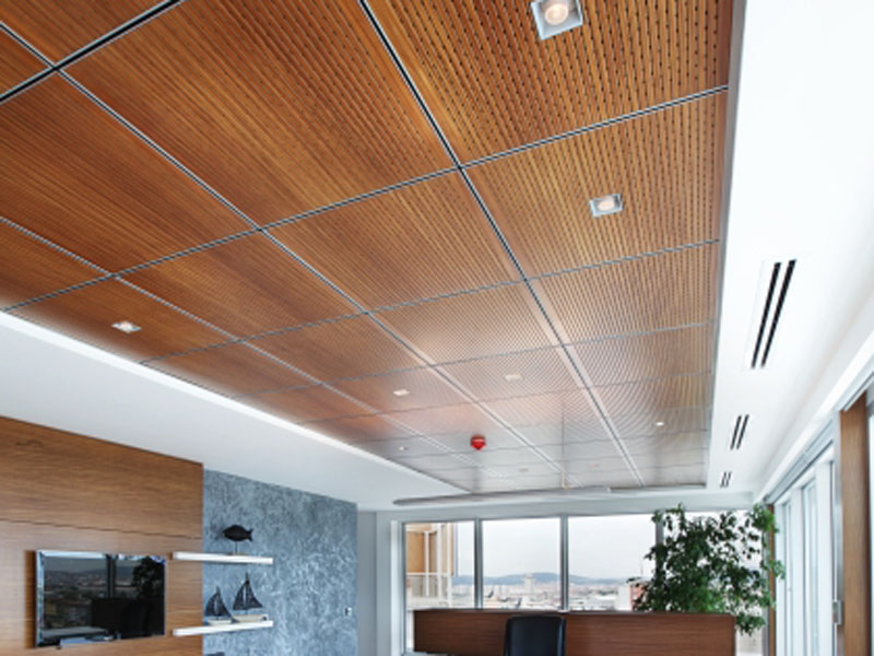 Decorative Wall Thin Wood Panel Acoustical Materials Ceiling